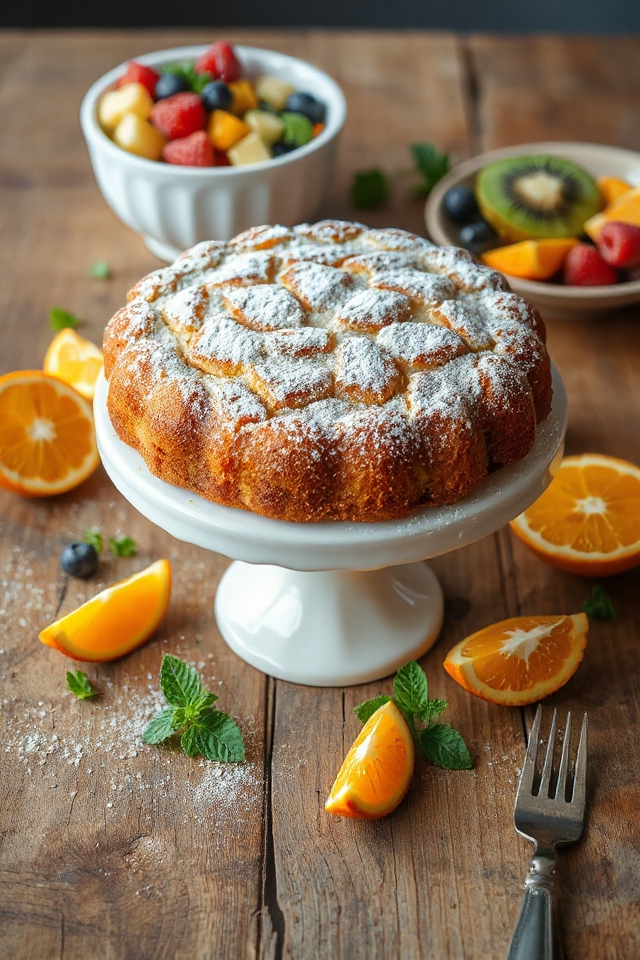 almond cake with orange