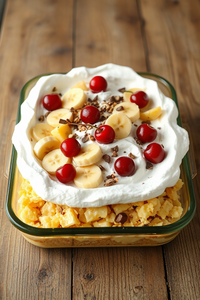 banana split cake recipe