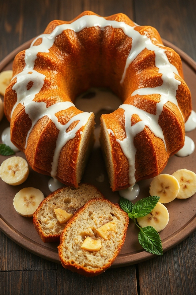 butterscotch infused banana pudding cake