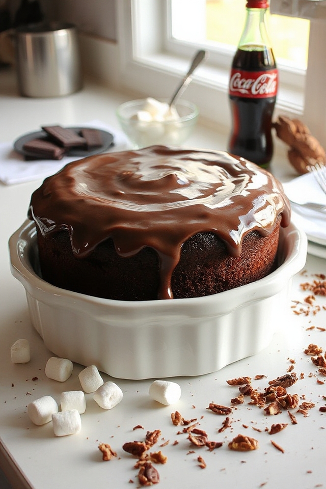 coca cola marshmallow cake
