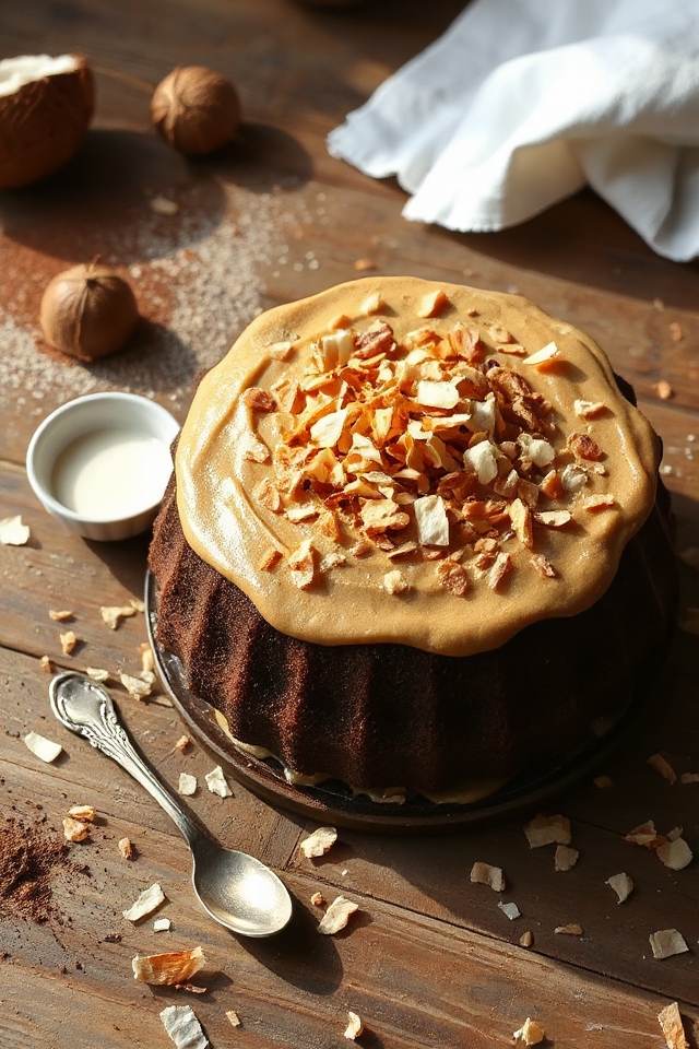 coconut brown sugar cake