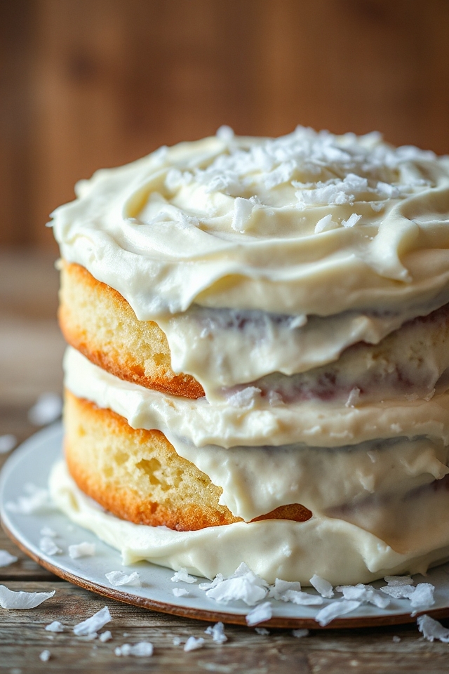 coconut cake baking process