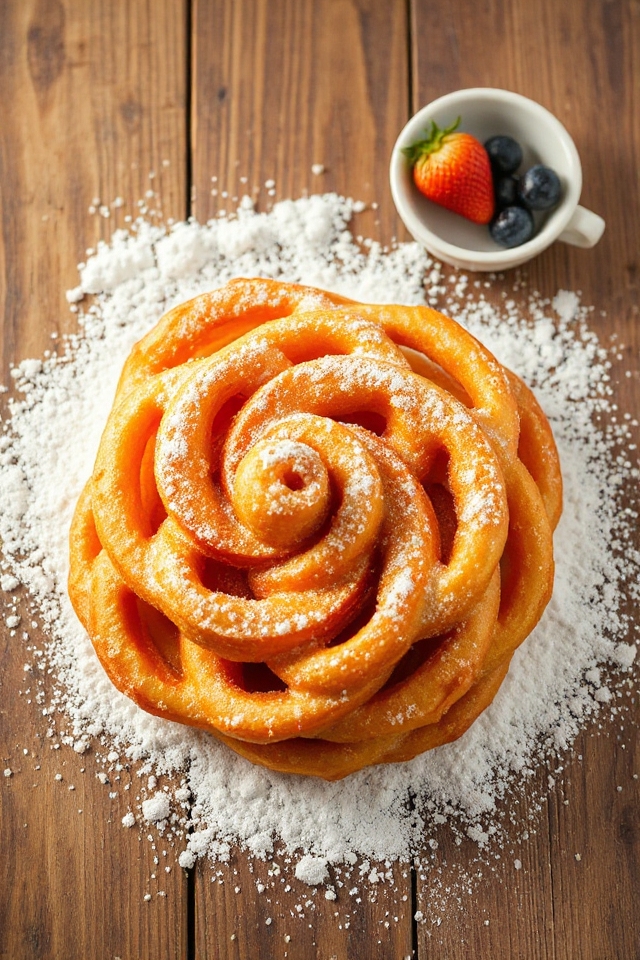 crispy sweet sugar dust