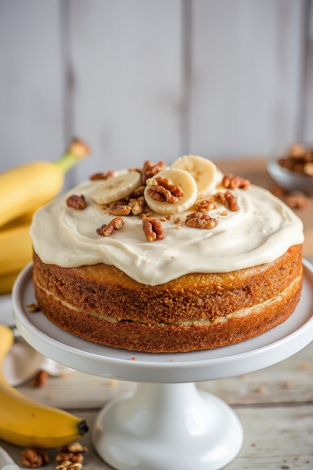 delicious banana nut cake