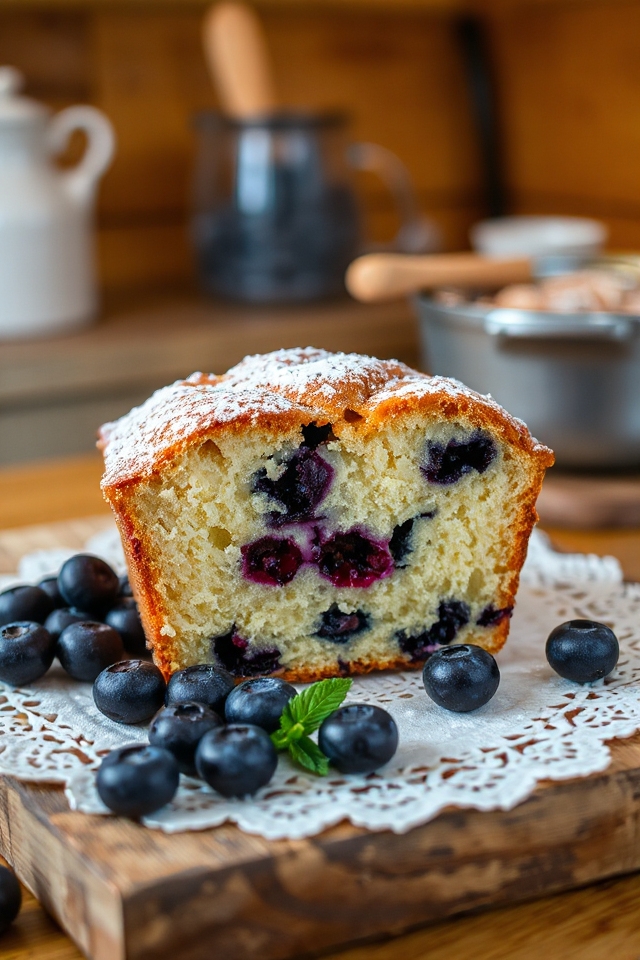 delicious homemade blueberry cake