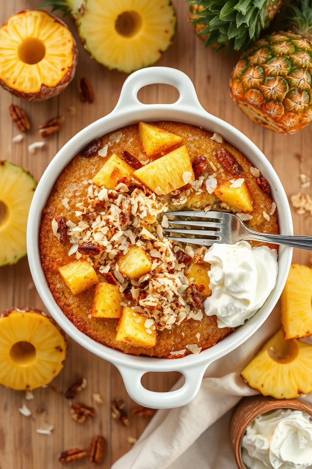 delicious pineapple coconut dessert
