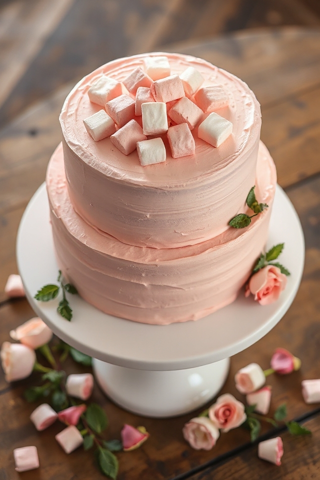 delicious pink champagne dessert
