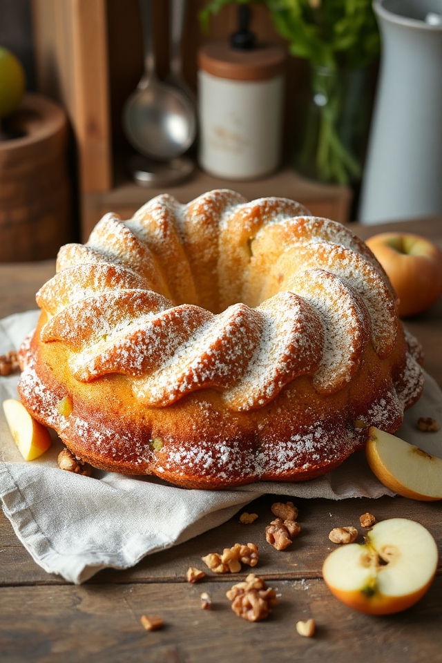 delightful apple bundt cake