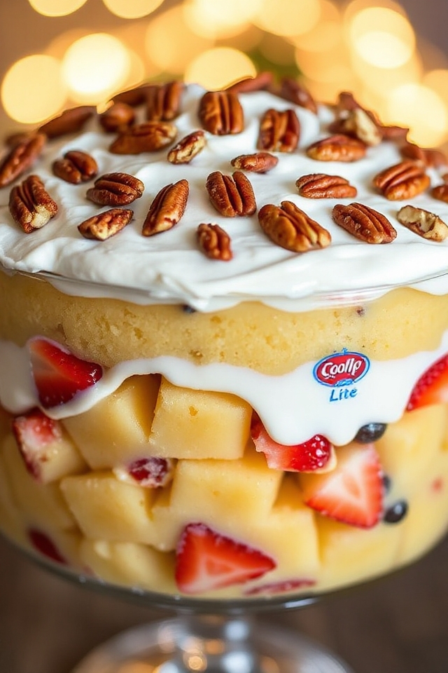 layered fruity punch cake