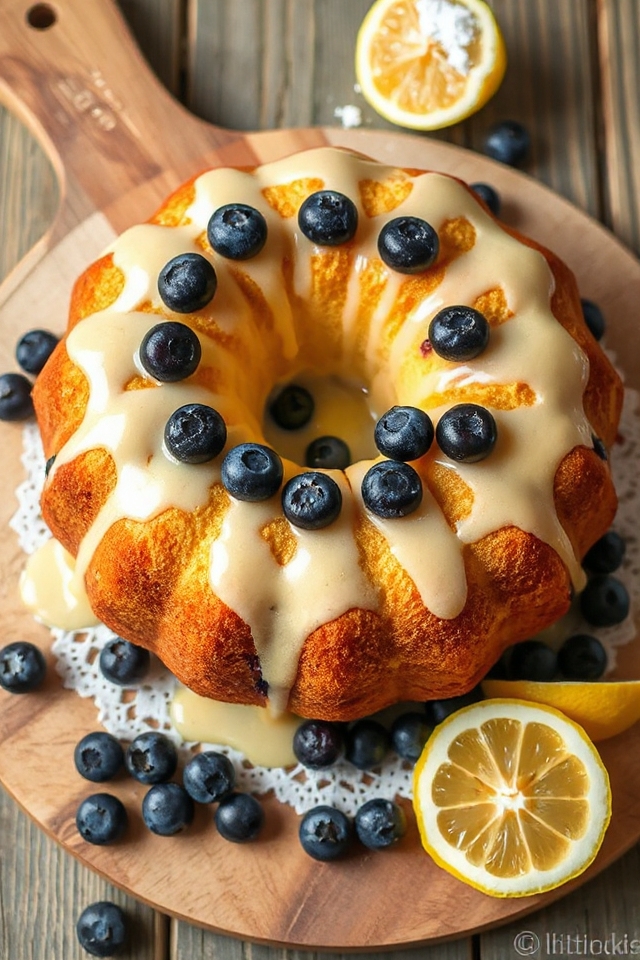 lemon blueberry pound cake
