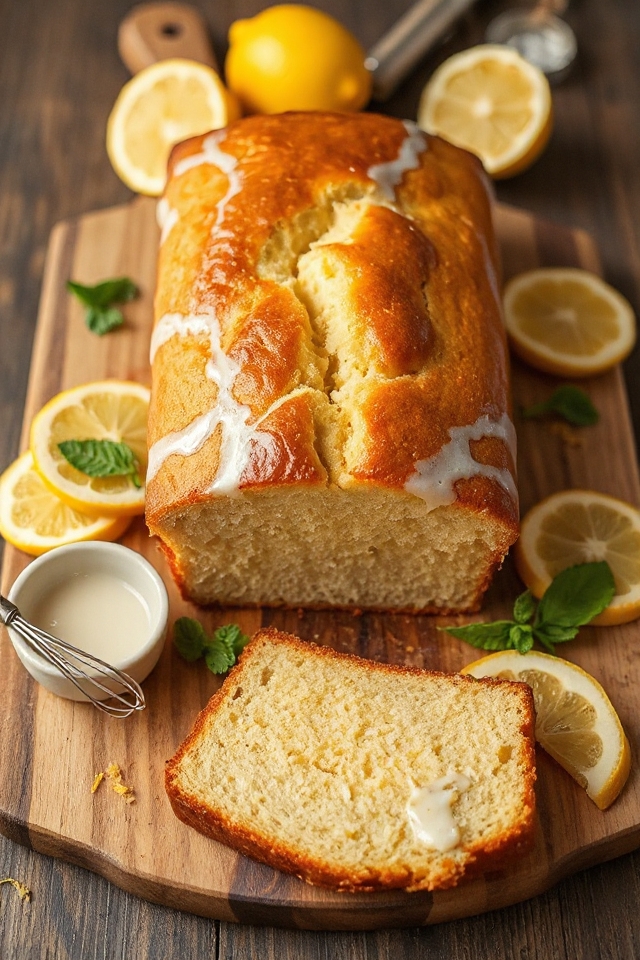 lemon flavored loaf cake recipe