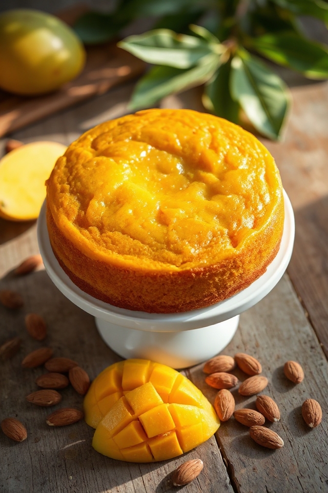 mango almond cake recipe
