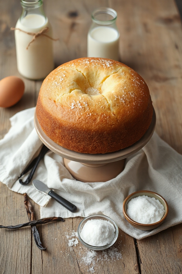 milk infused vanilla pound cake