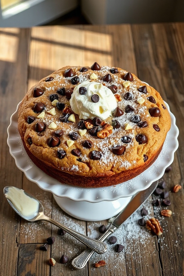 nutty chocolate chip cake