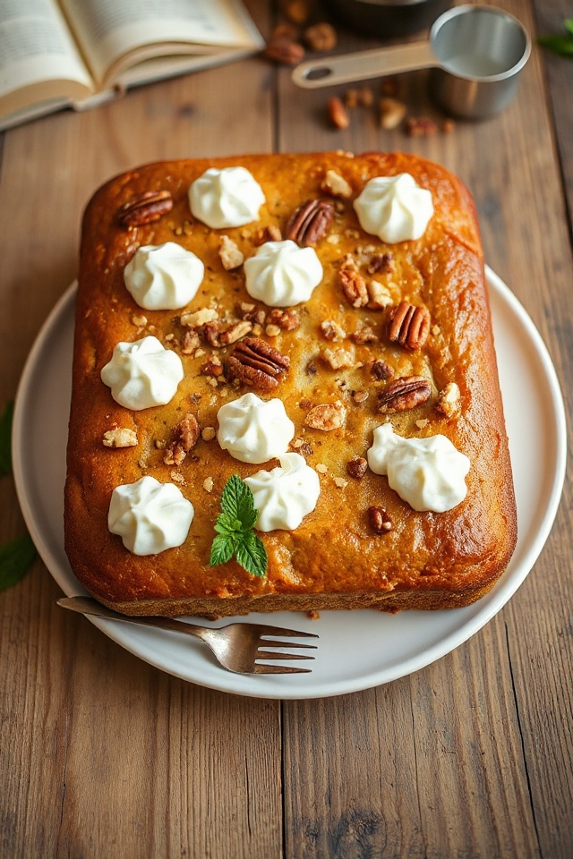 nutty cream cheese cake