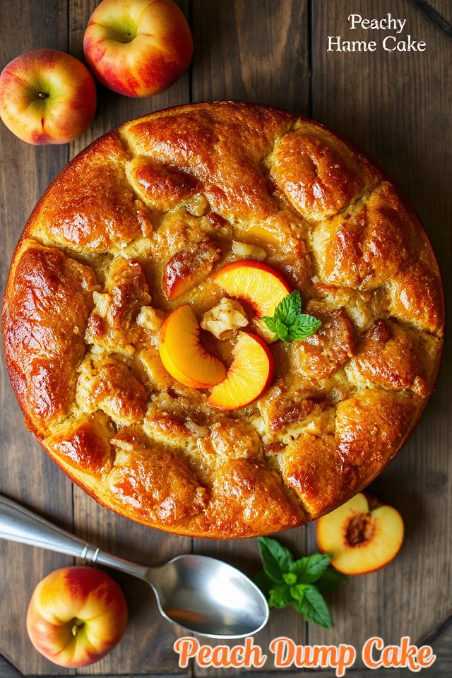 peach pineapple dump cake