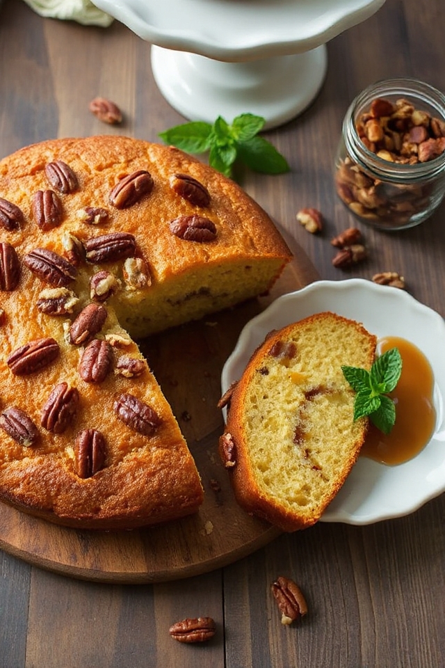 pecan buttermilk pound cake