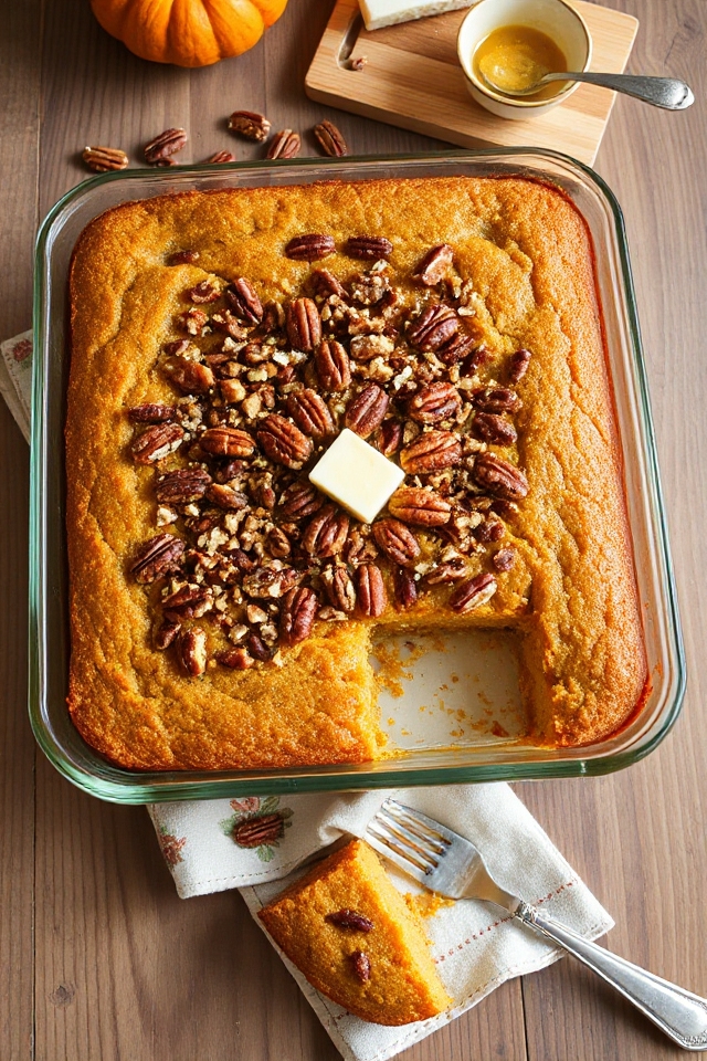 pecan pumpkin crunch cake