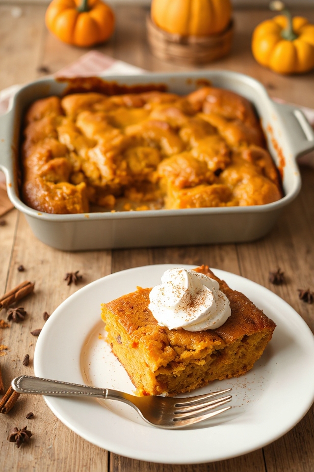pumpkin dessert with crust