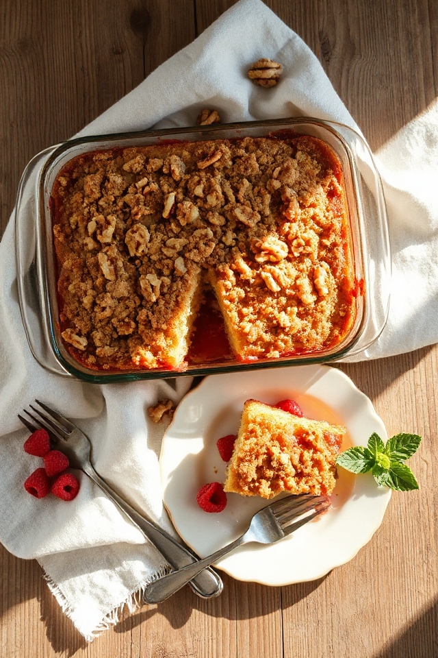 rhubarb raspberry dessert recipe