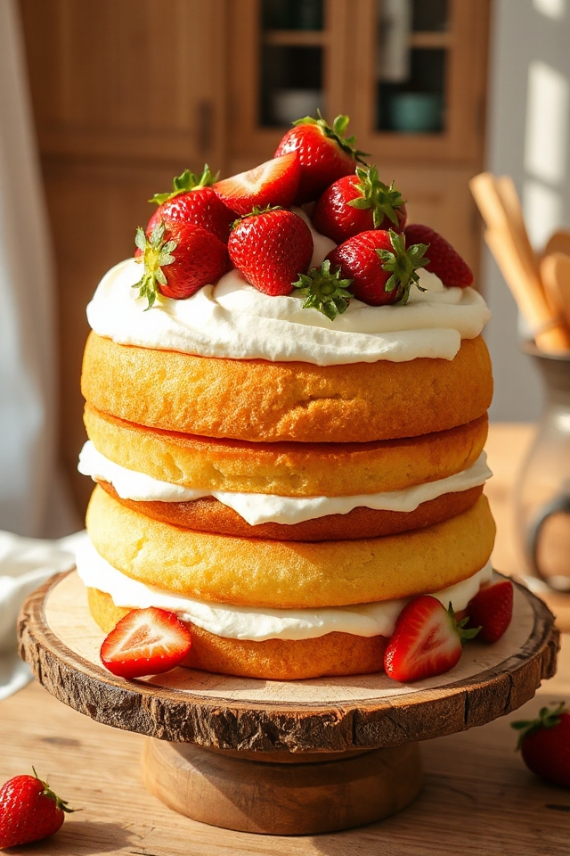 strawberry cream cake recipe