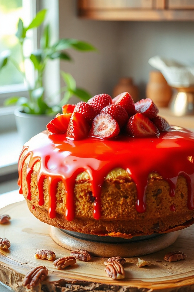 strawberry pound cake delight