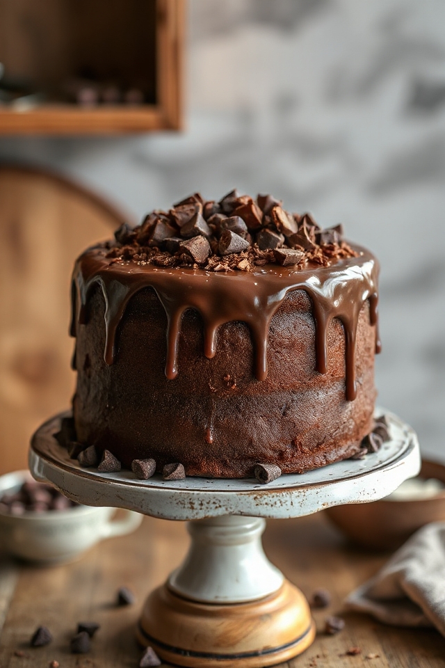 triple chocolate cake recipe