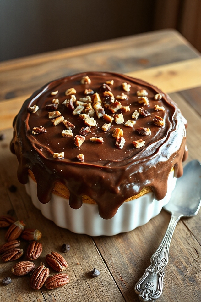 turtle cake with caramel