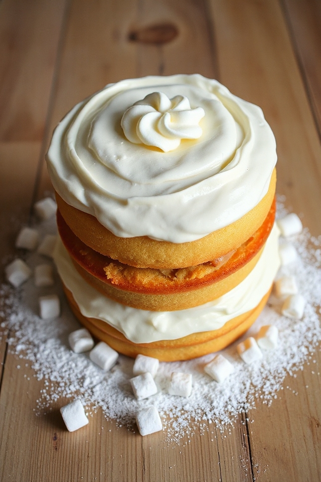 twinkie cake with cream