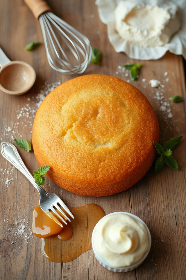 vanilla flavored creamy butter cake