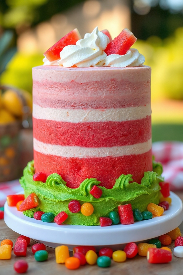 watermelon cake baking instructions