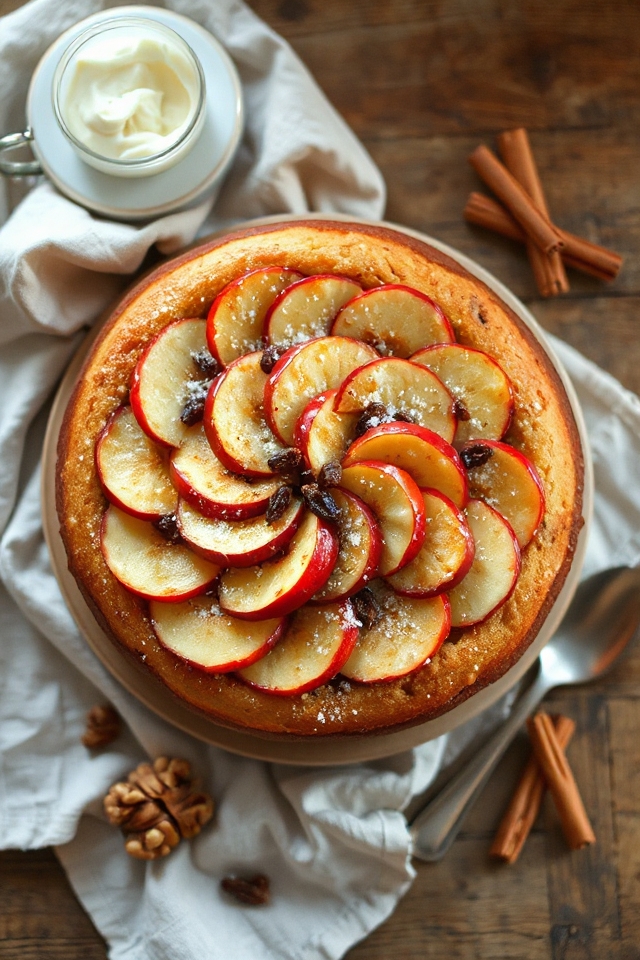 yogurt cinnamon apple cake
